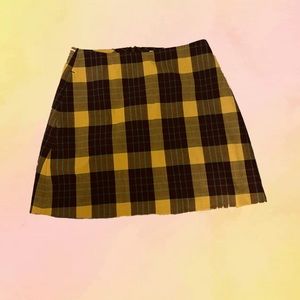 WILFRED PLAID SKIRT